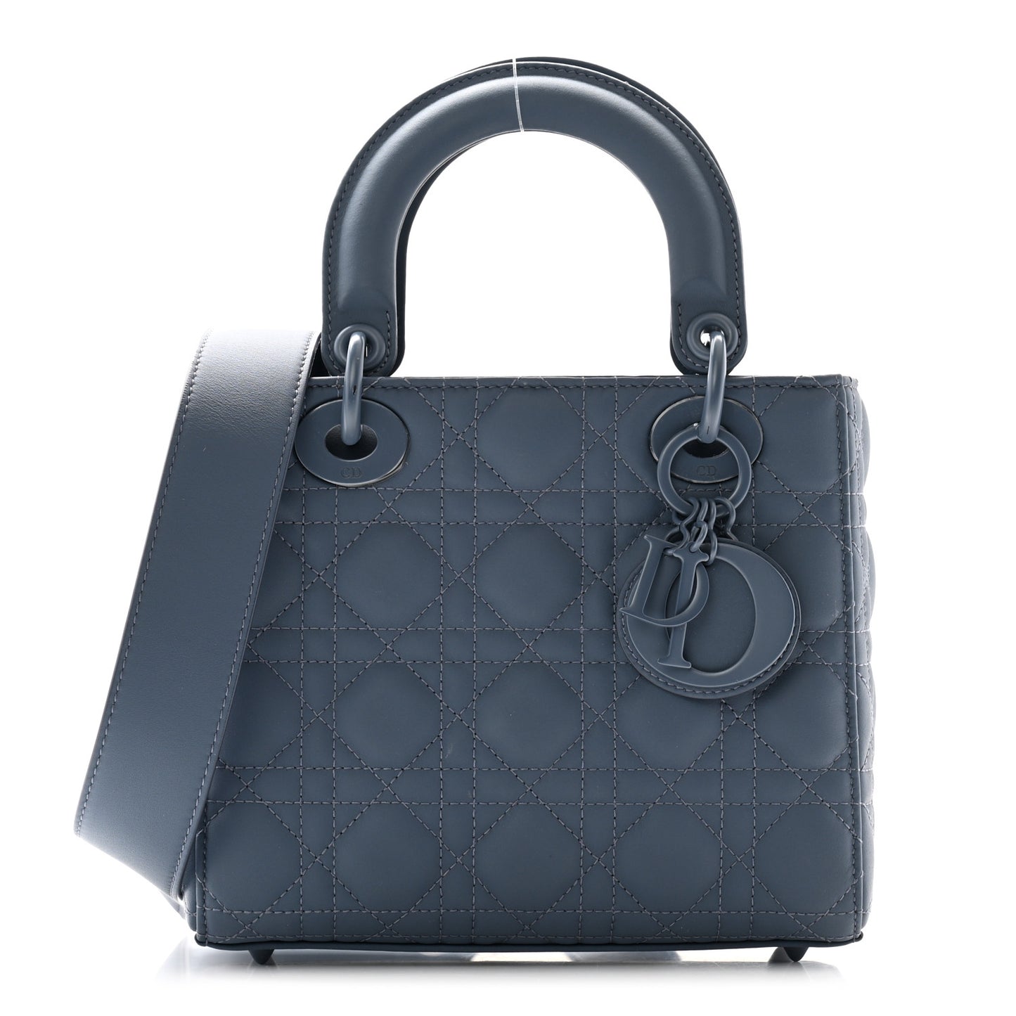 Ultra Matte Calfskin Cannage Small My ABCDior Lady Dior Dark Denim Blue