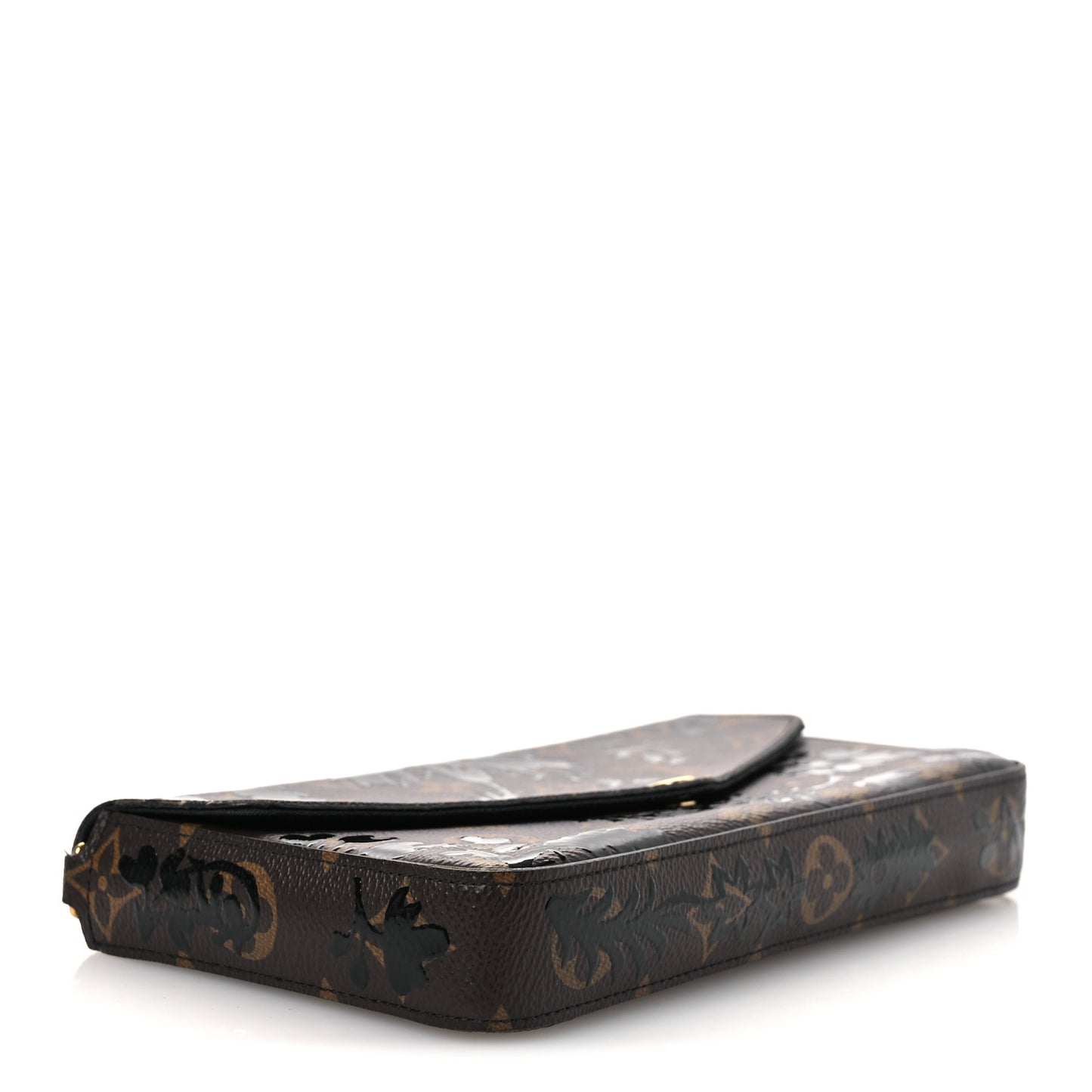 Monogram Blossom Pochette Felicie Chain Wallet Black