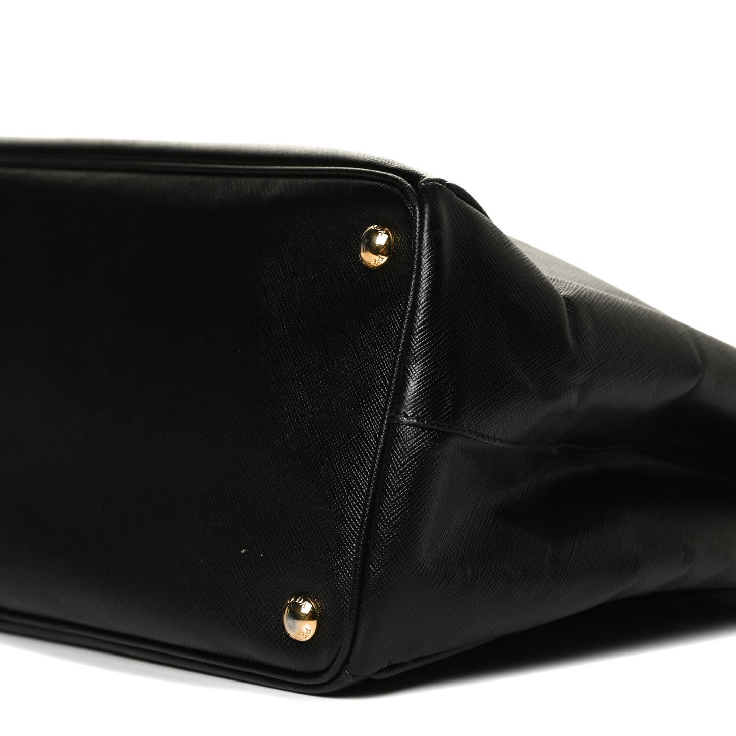 Saffiano Large Galleria Double Zip Tote Black