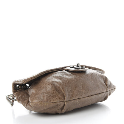 Chanel Caviar Quilted Medium Elastic Flap Brown 4 of 10