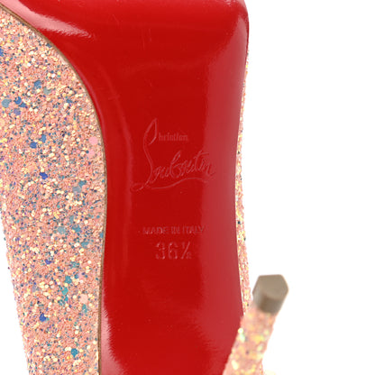 Christian Louboutin Glitter Pigalle Follies Dragonfly 85 Pumps 36.5 Pompadour 6 of 7