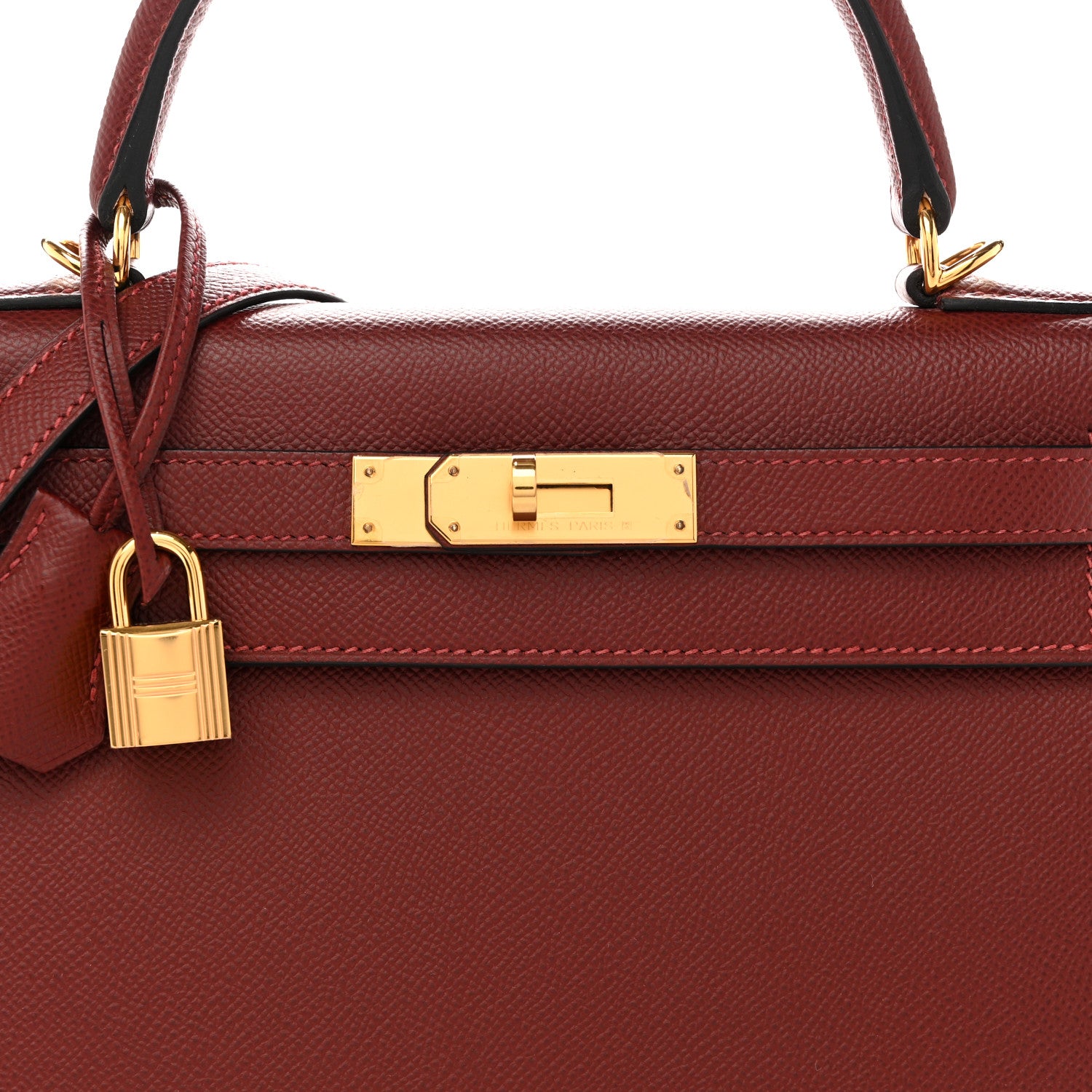 Hermes Epsom Kelly Sellier 28 Rouge H 8 of 14