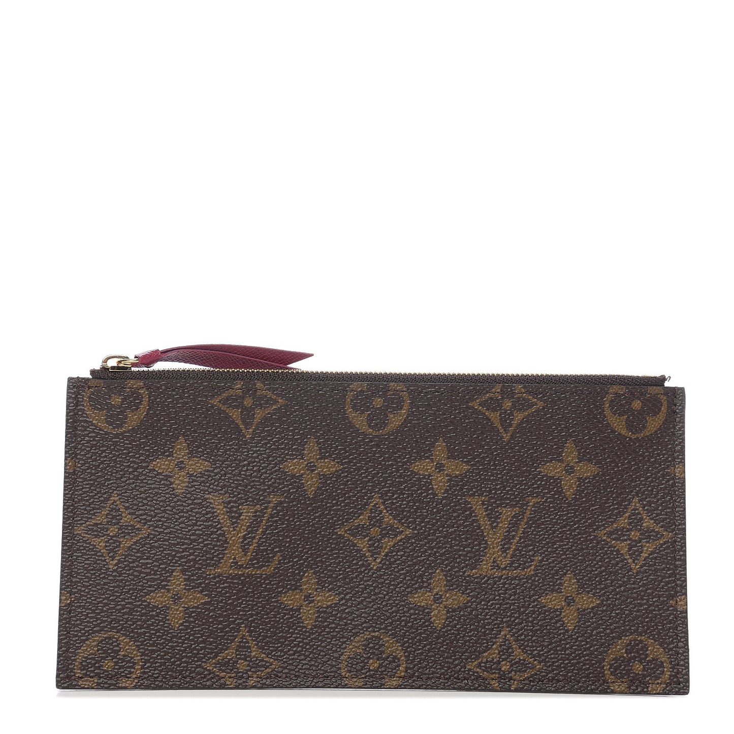 Monogram Felicie Chain Wallet Zippered Insert Fuchsia