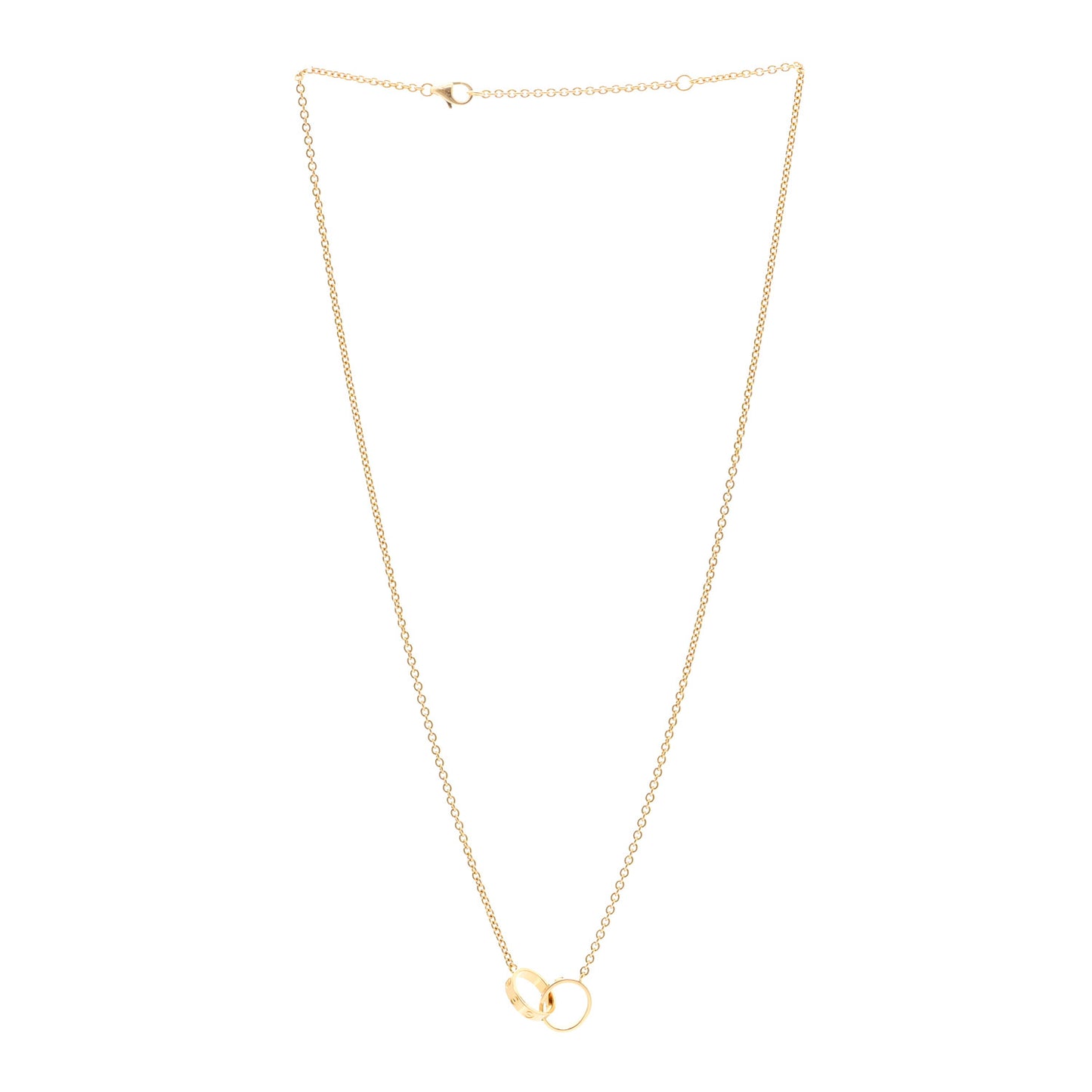 18K Yellow Gold Interlocking LOVE Necklace