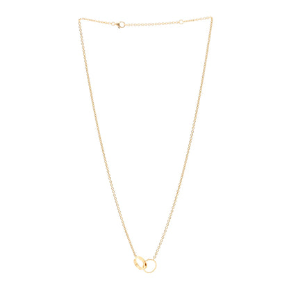 Cartier 18K Yellow Gold Interlocking LOVE Necklace 3 of 5