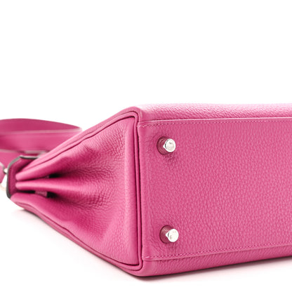 Hermes Togo Kelly Retourne 25 Rose Pourpre 9 of 10
