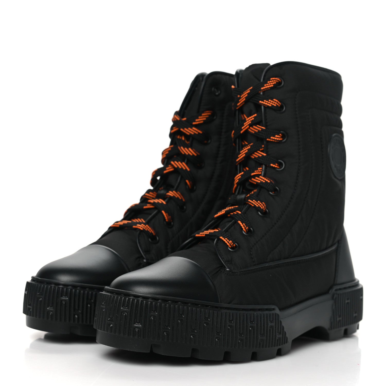Hermes Calfskin Parachute Fresh Ankle Boots 38.5 Black 3 of 8