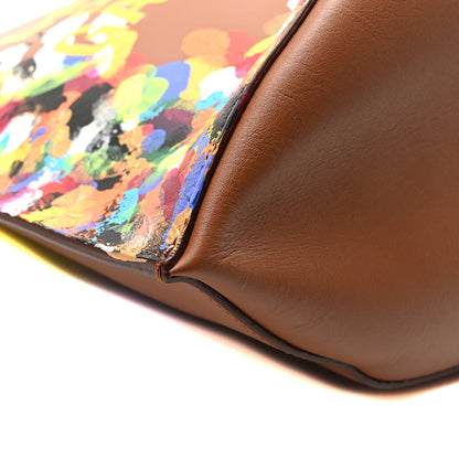 Lanvin X Gallery Dept. Calfskin Medium Hook Bag Camel Multicolor 9 of 10