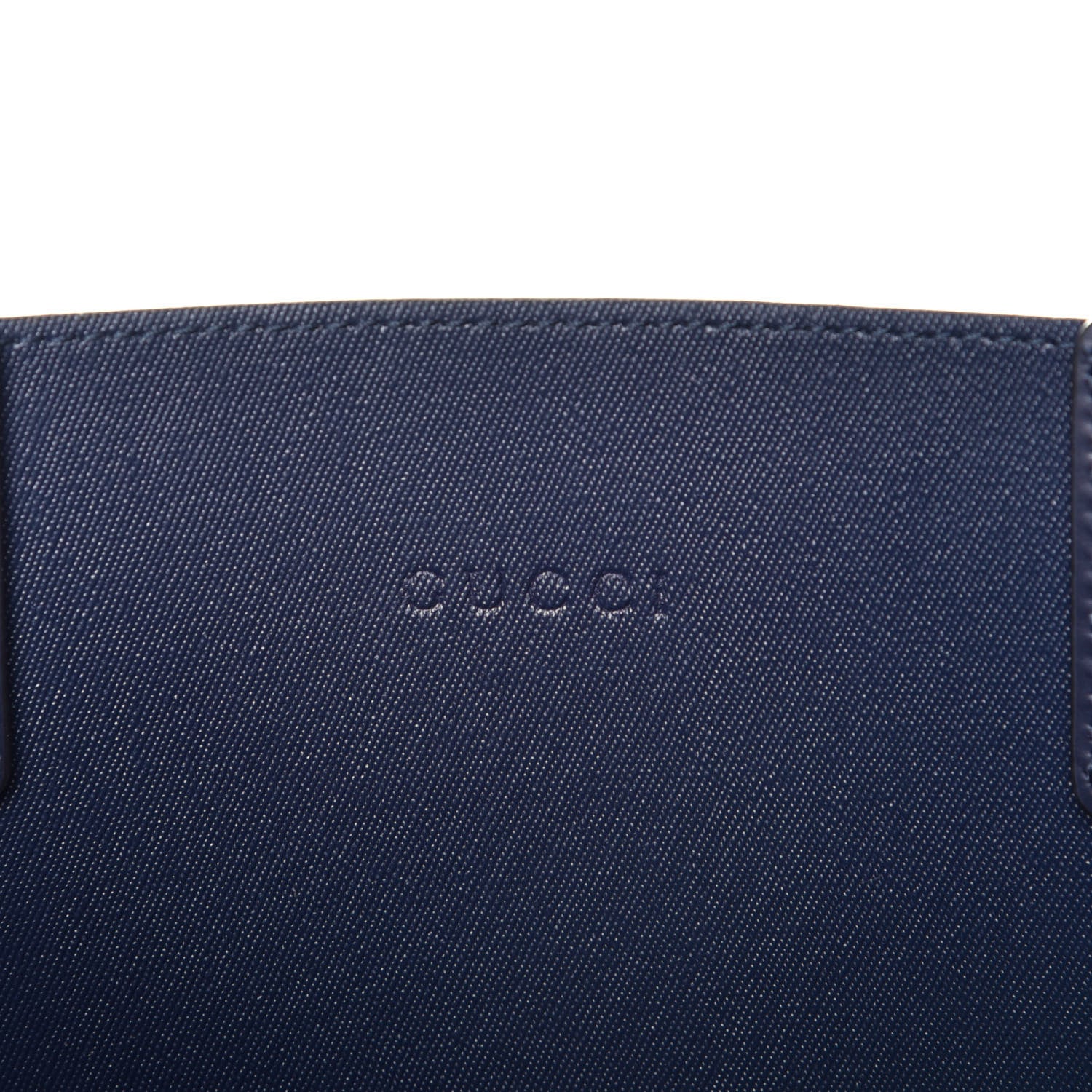Gucci GG Supreme Monogram Blooms Small Reversible Tote Beige Blue Navy 22 of 30