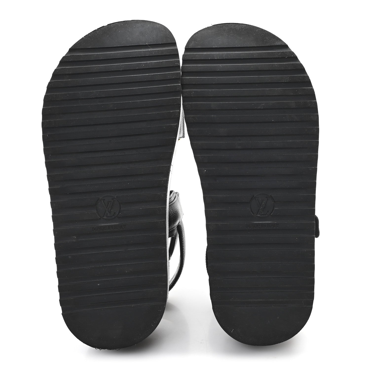 Louis Vuitton Lambskin Sunset Comfort Platform Sandals 39 Black 6 of 9