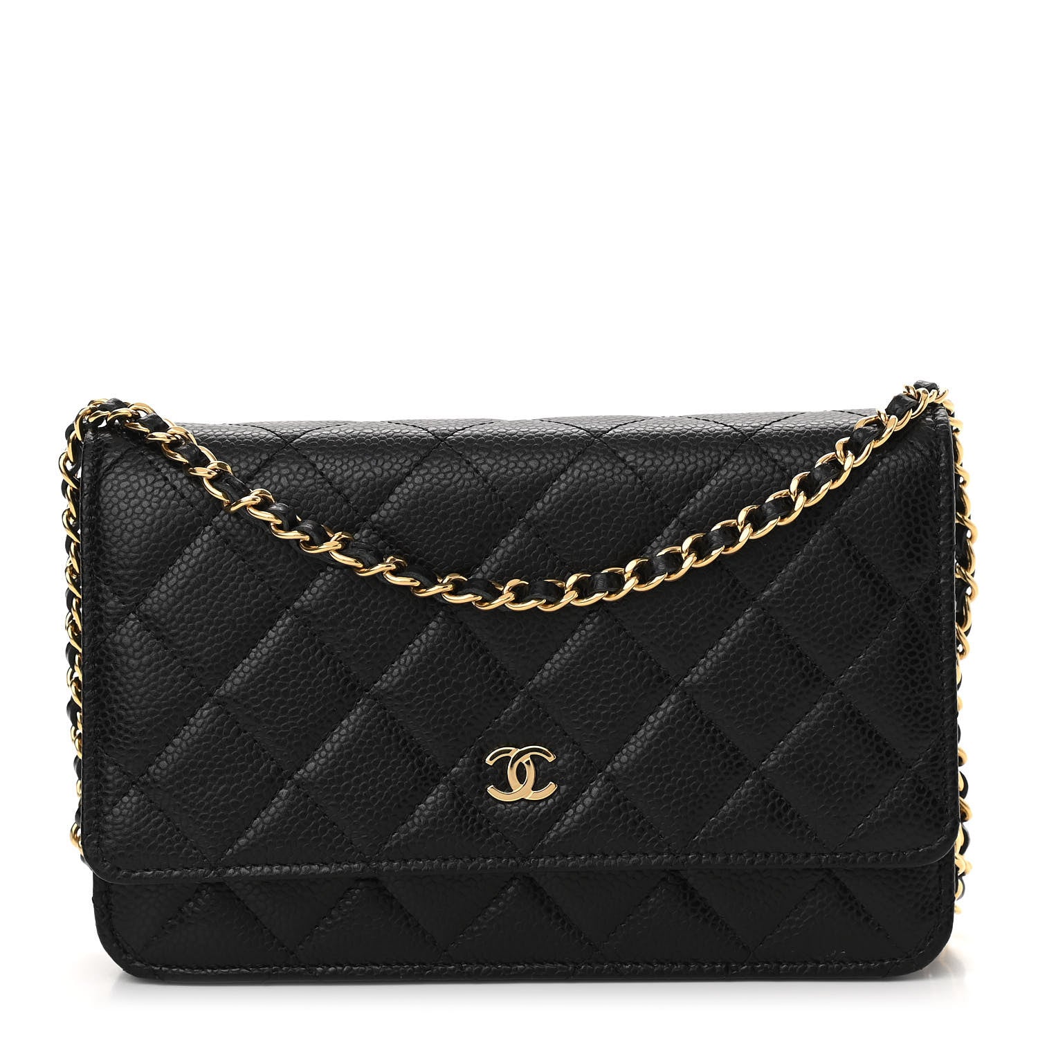 Chanel Caviar Quilted Wallet On Chain WOC Black 1 of 11