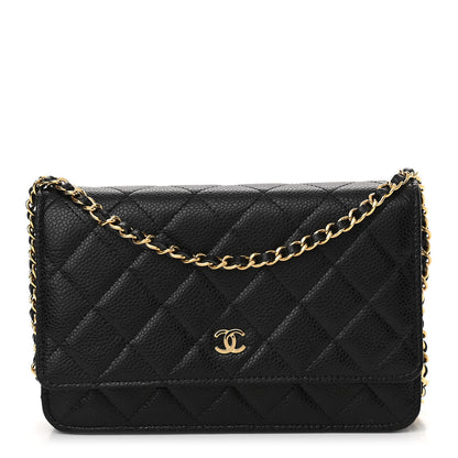 Chanel Caviar Quilted Wallet On Chain WOC Black 1 of 11