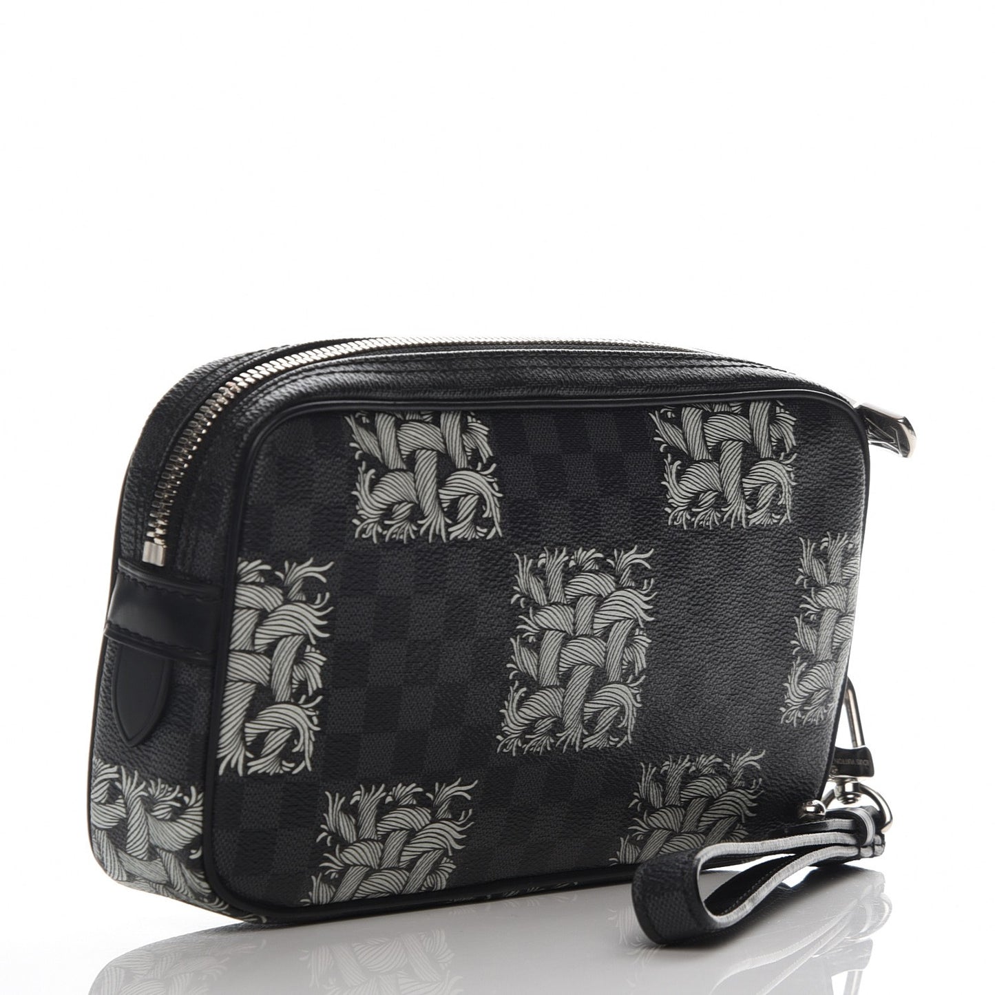 Damier Graphite Rope Pochette Volga White