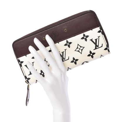 Louis Vuitton Calfskin Monogram Gamma Zippy Wallet White Chocolate 2 of 8