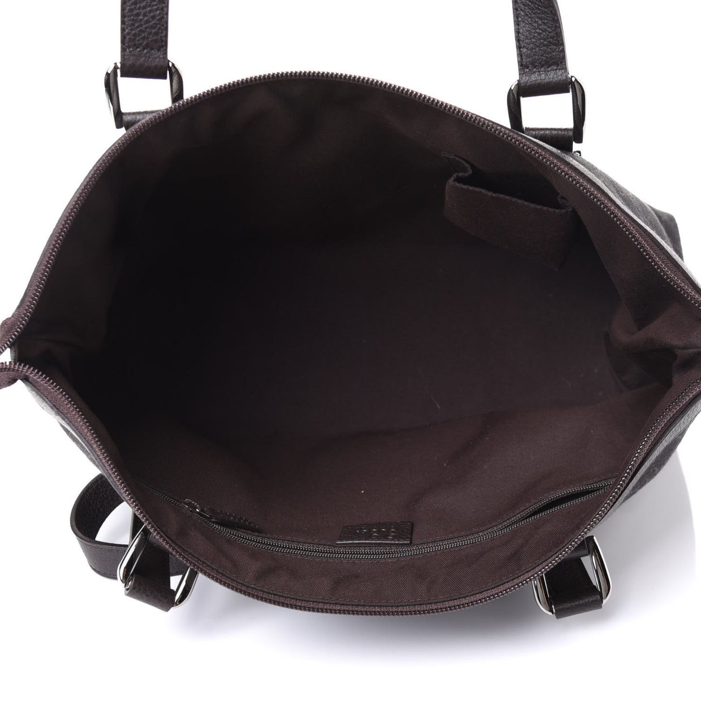 Denim Monogram Medium Abbey Tote Dark Brown