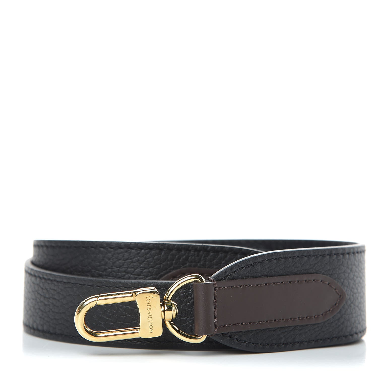 Louis Vuitton Calfskin Jersey Shoulder Strap Black 1 of 3