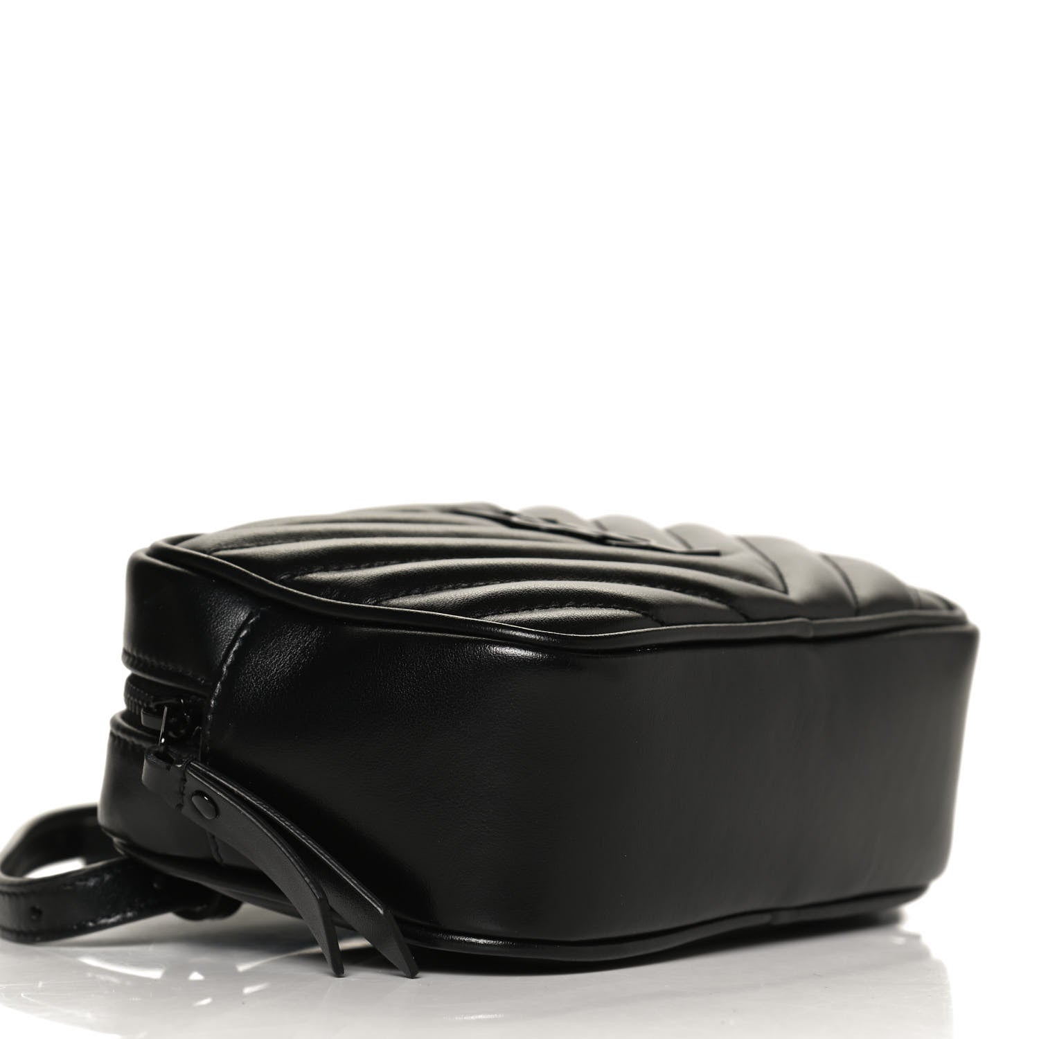 Saint Laurent Calfskin Matelasse Monogram Lou Belt Bag Black 8 of 12