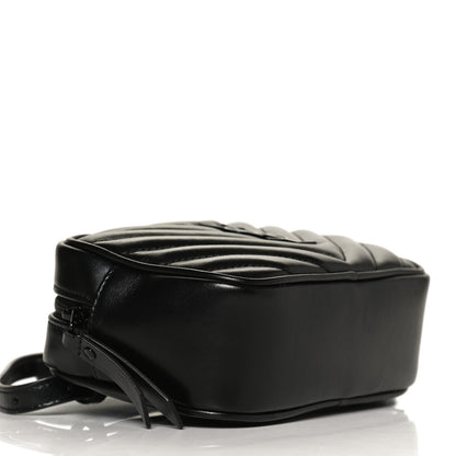 Saint Laurent Calfskin Matelasse Monogram Lou Belt Bag Black 8 of 12