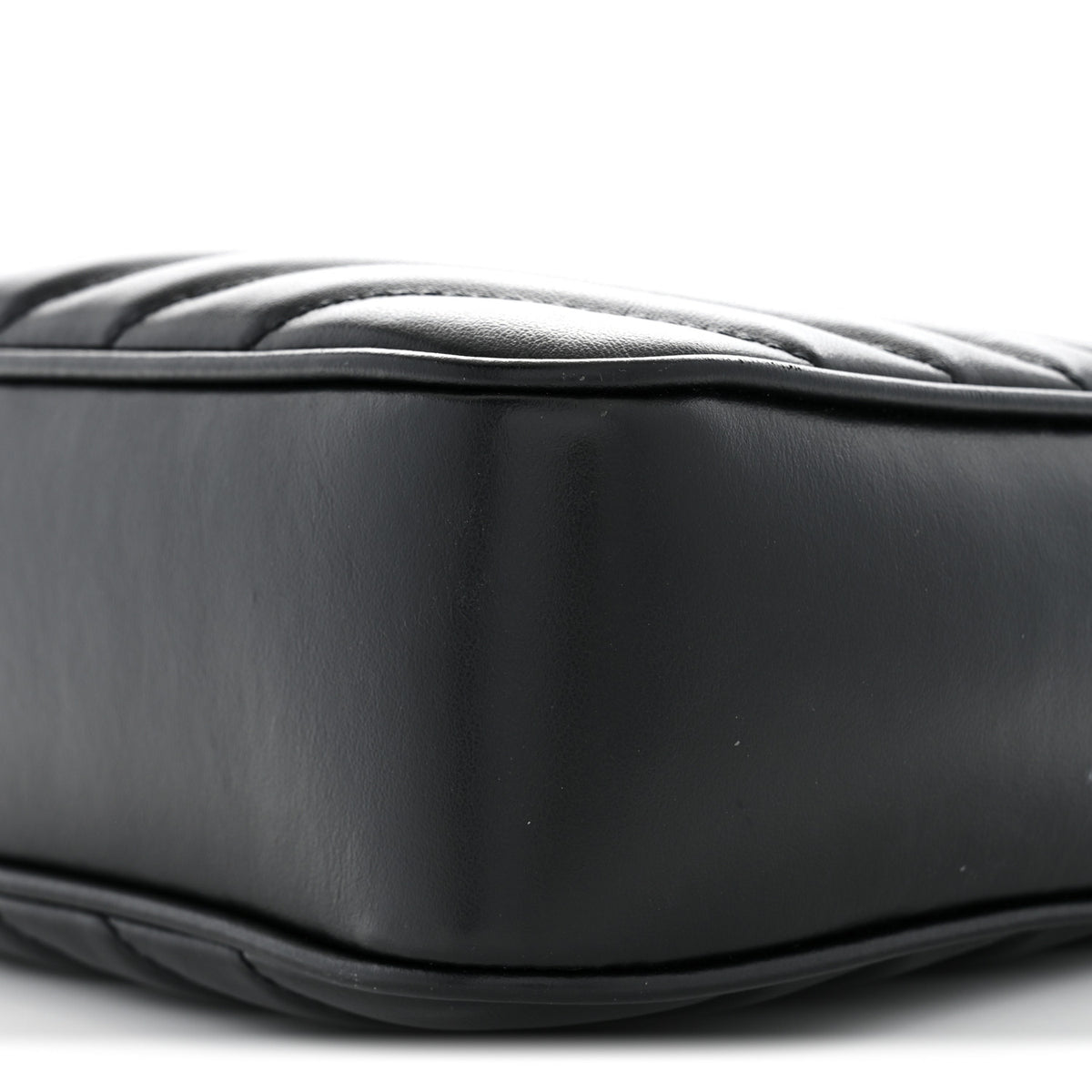 Saint Laurent Calfskin Matelasse Monogram Monochrome Lou Camera Bag Black 9 of 9