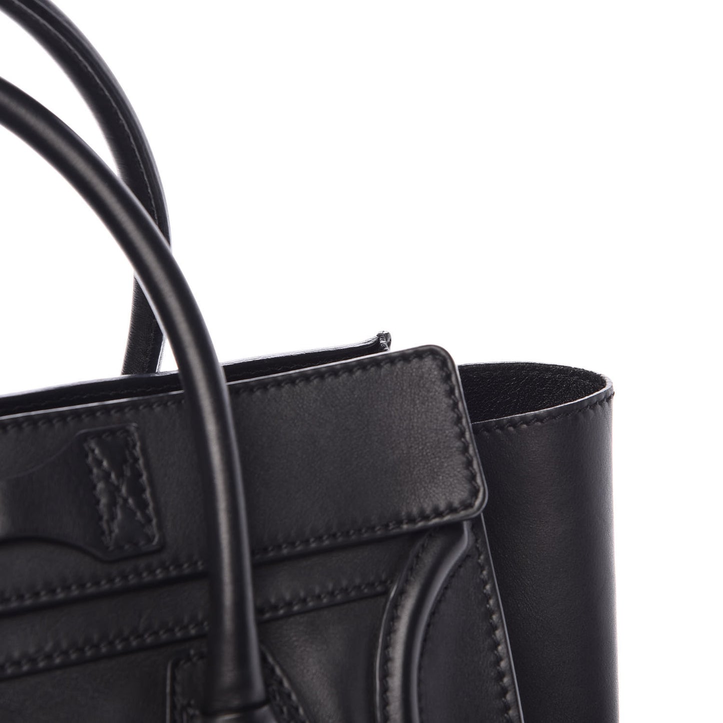Smooth Calfskin Micro Luggage Black