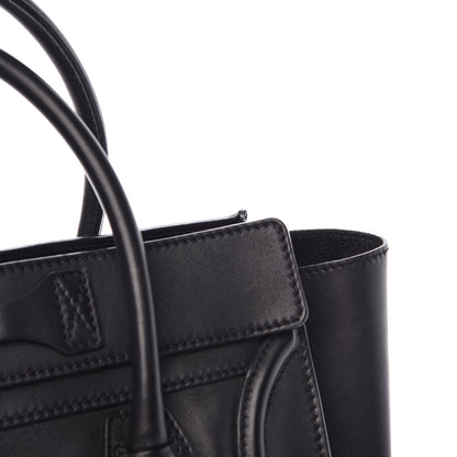 Celine Smooth Calfskin Micro Luggage Black 11 of 11