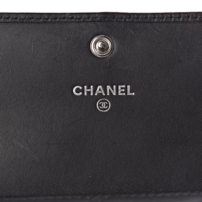 Chanel Calfskin Quilted Cambon Business Card Holder Black 6 of 14