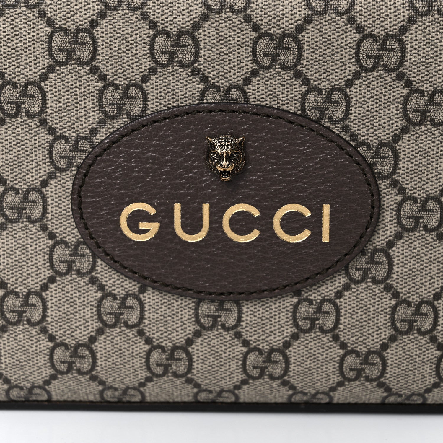 Gucci GG Supreme Monogram Web Neo Vintage Shoulder Bag Beige New Acero Crop 11 of 13