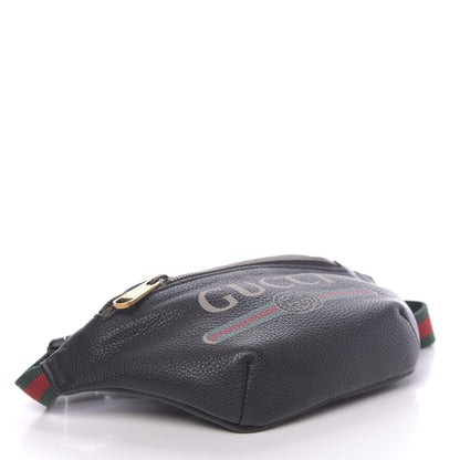 Gucci Grained Calfskin Small Logo Belt Bag Black 4 of 11