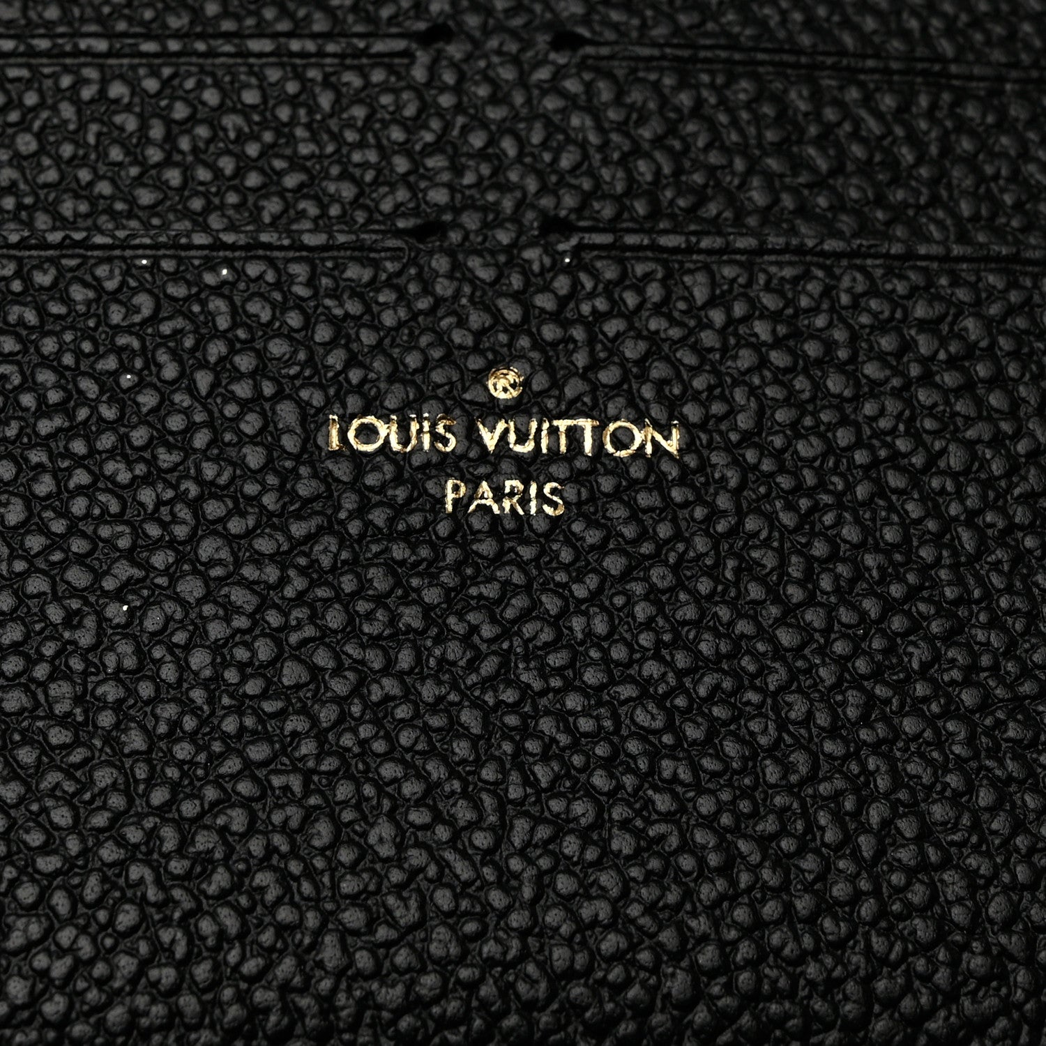 Louis Vuitton Calfskin Felicie Chain Wallet Card Holder Insert Black 6 of 6