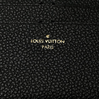 Louis Vuitton Calfskin Felicie Chain Wallet Card Holder Insert Black 6 of 6