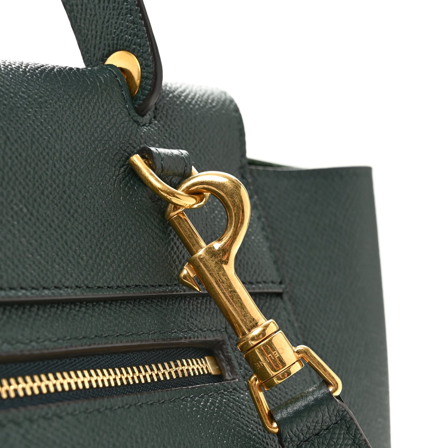 Grained Calfskin Micro Belt Bag Amazone
