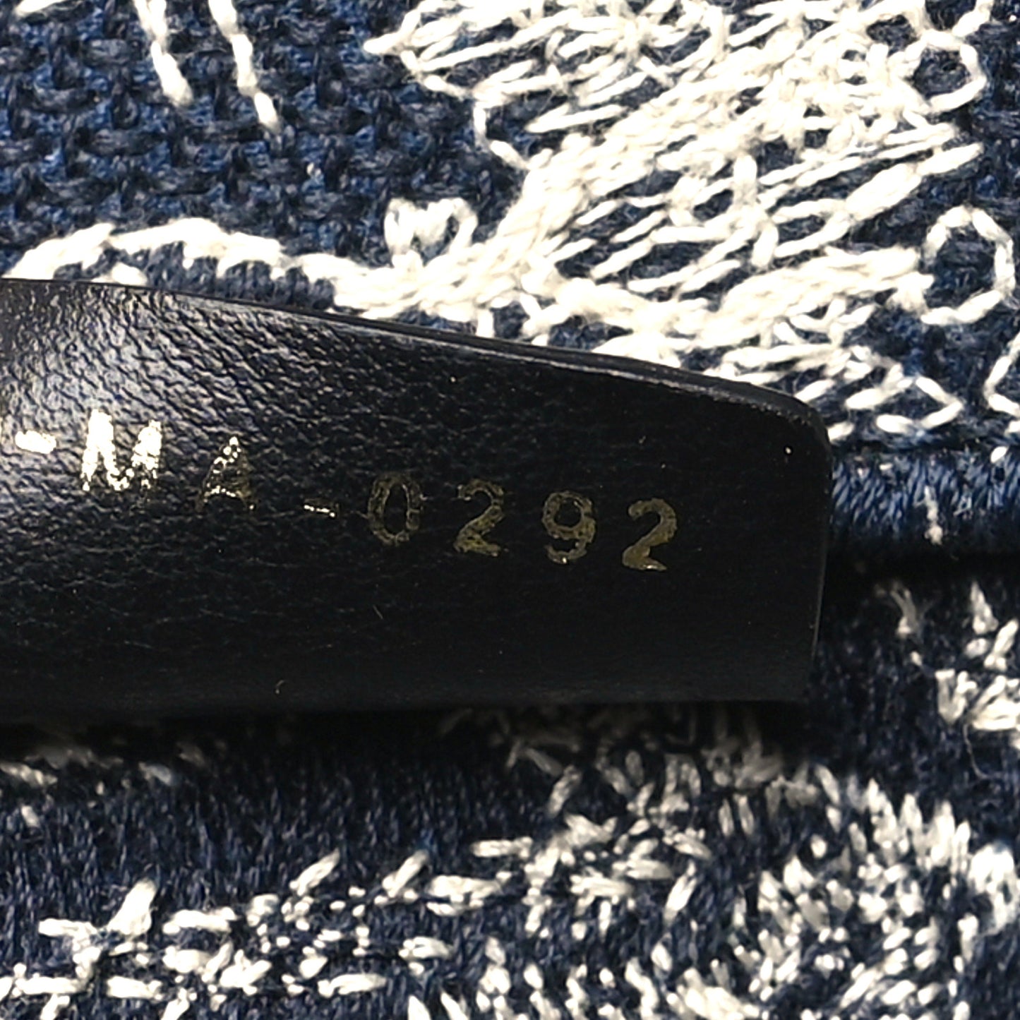 Canvas Embroidered Medium Toile De Jouy Reverse Book Tote Blue