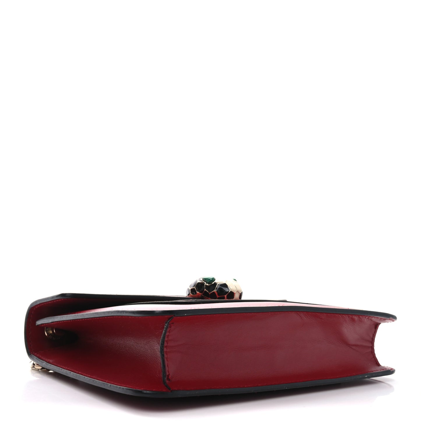 Calfskin Small Serpenti Forever Snake Strap Crossbody Bag Red