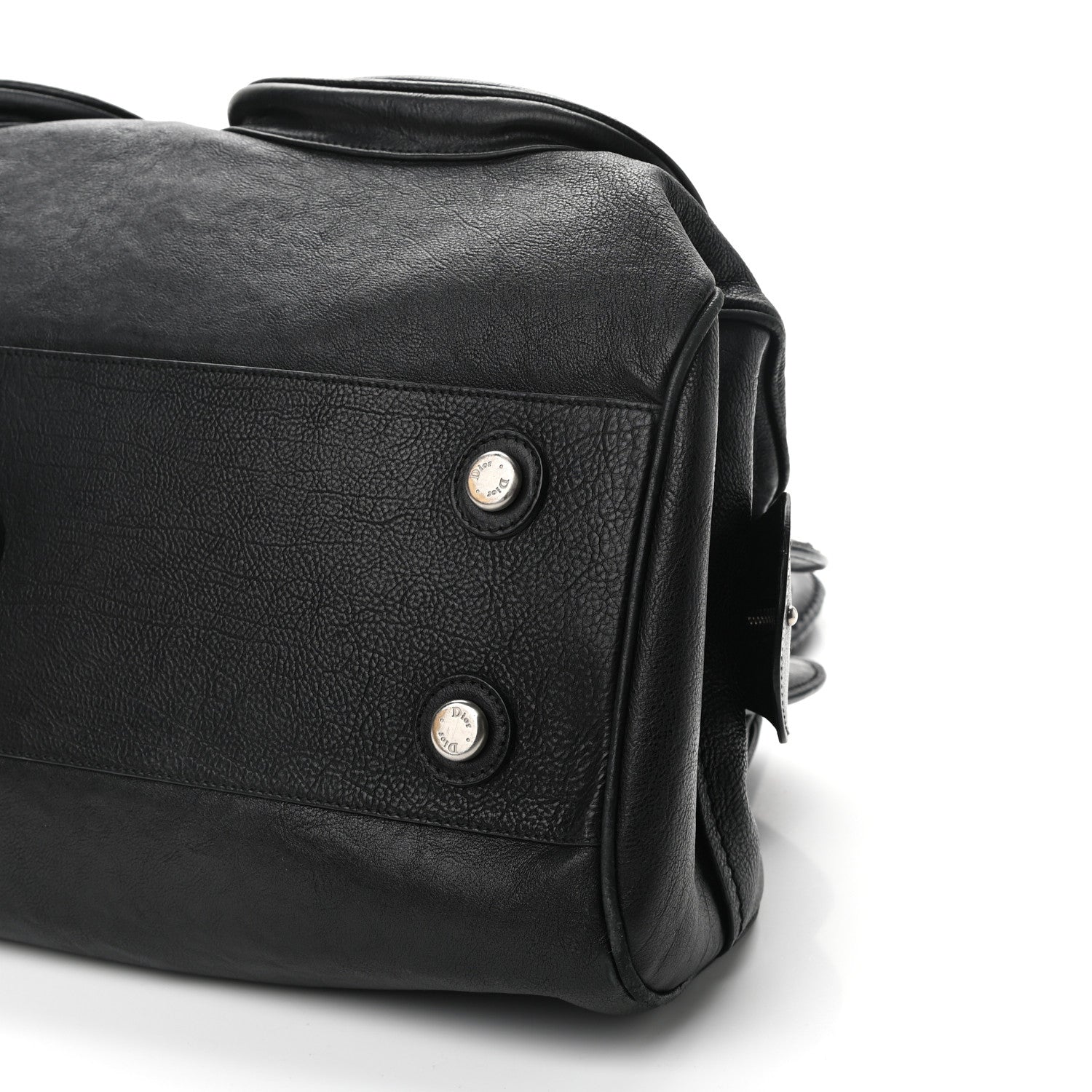 Christian Dior Calfskin My Dior Satchel Black 9 of 9