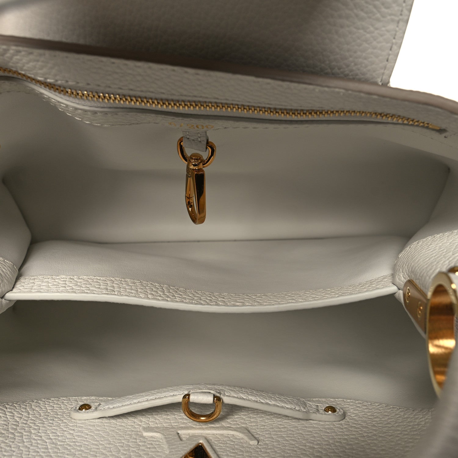 Louis Vuitton Taurillon Artycapucines Henry Taylor MM Snow 6 of 11