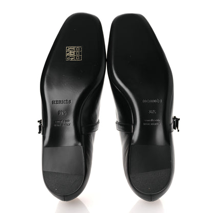 Hermes Goatskin Jane Ballet Flats 36.5 Black 7 of 11