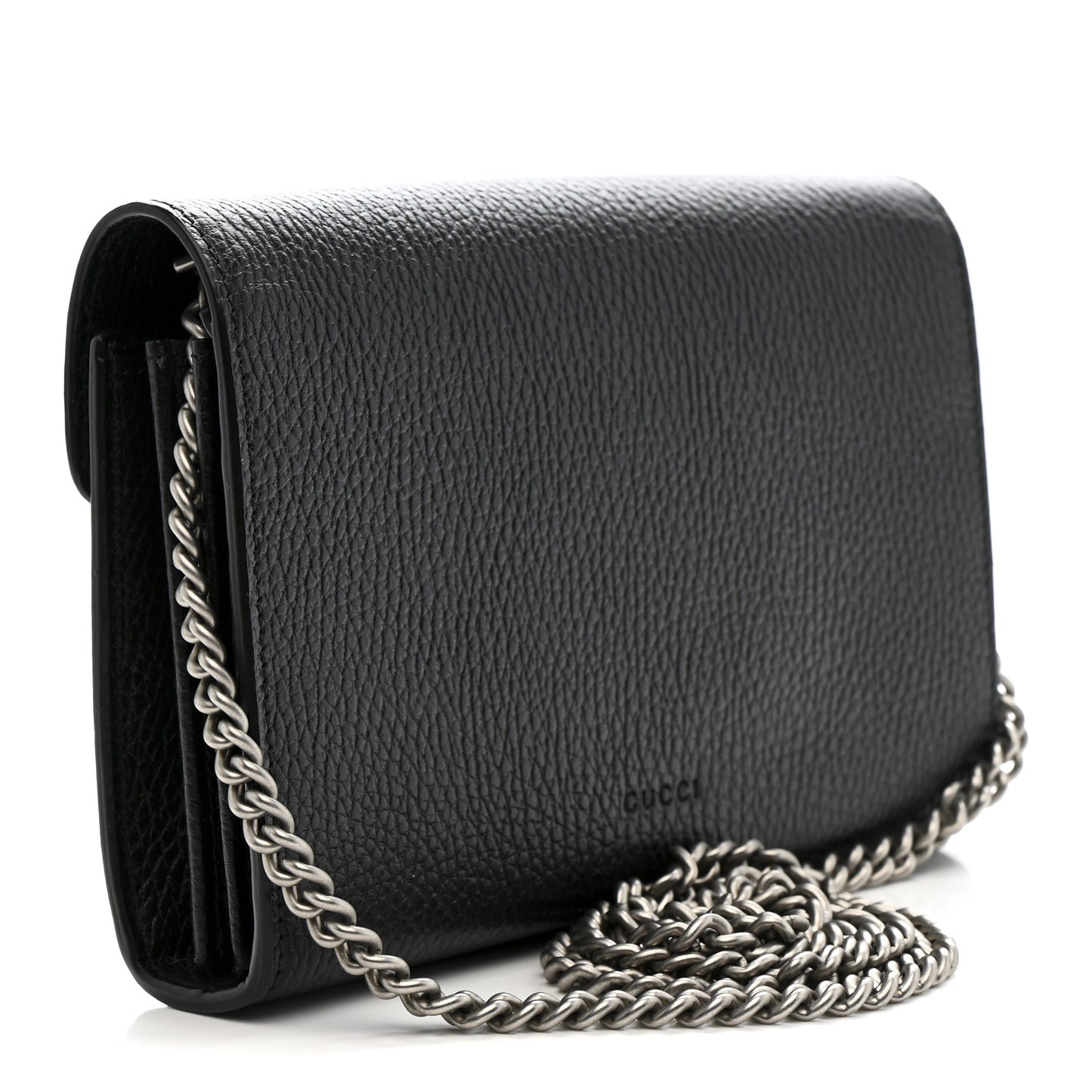 Calfskin Mini Dionysus Chain Wallet Black