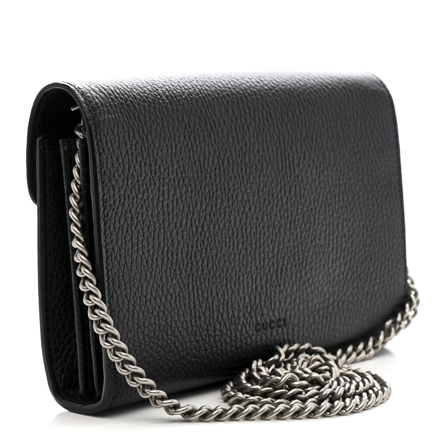 Gucci Calfskin Mini Dionysus Chain Wallet Black 3 of 13