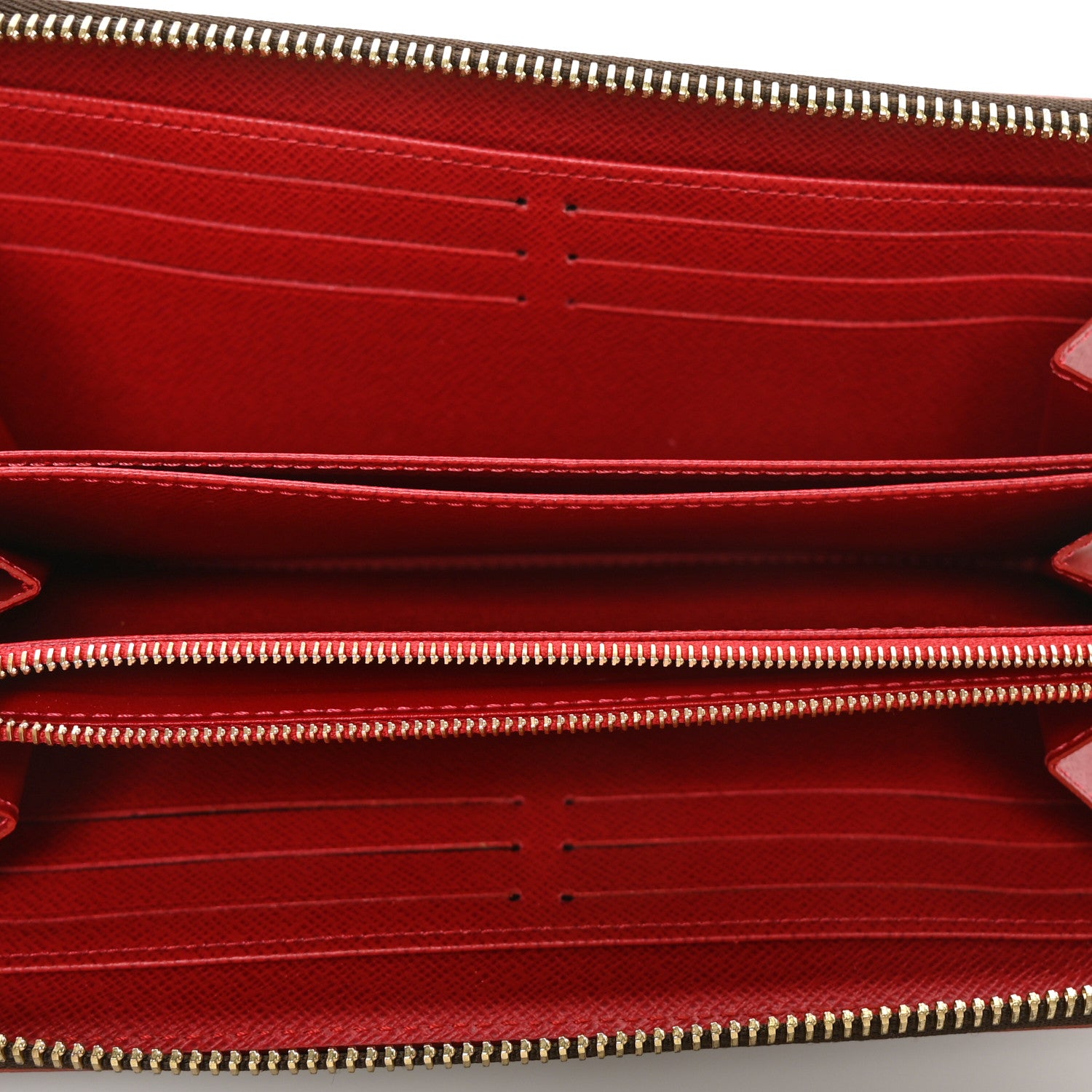 Louis Vuitton Damier Ebene Studded Zippy Wallet Cherry 5 of 6