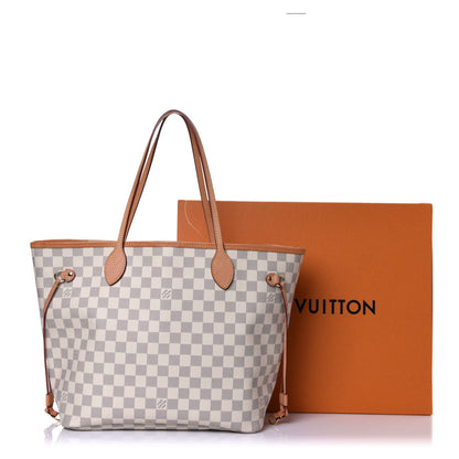 Louis Vuitton Damier Azur Neo Neverfull MM Rose Ballerine 16 of 16