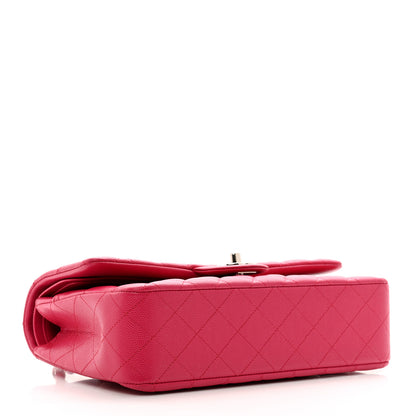 Chanel Caviar Quilted Medium Double Flap Dark Pink 4 of 10