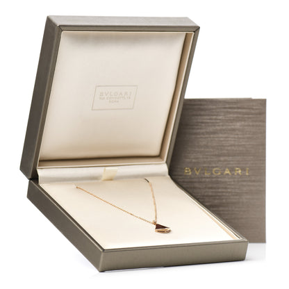 Bulgari 18K Rose Gold Diamond Carnelian Divas' Dream Pendant Necklace 8 of 8