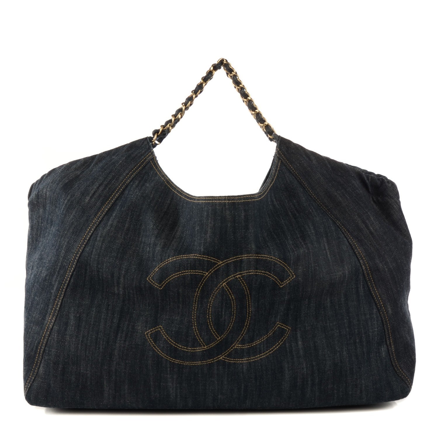 Chanel Denim XL Coco Cabas Tote Blue 1 of 8