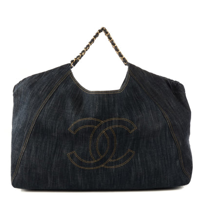 Chanel Denim XL Coco Cabas Tote Blue 1 of 8