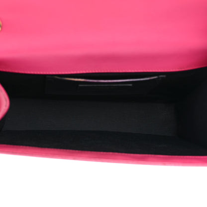 Saint Laurent Grain De Poudre Medium Classic Monogram Kate Satchel Lipstick Fuchsia 6 of 10