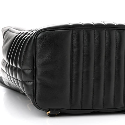 Burberry Lambskin Quilted Medium Lola Backpack Black 8 of 9