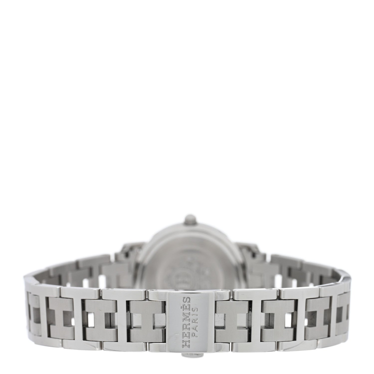 Hermes Stainless Steel 24mm Clipper Quartz Watch White 3 of 4