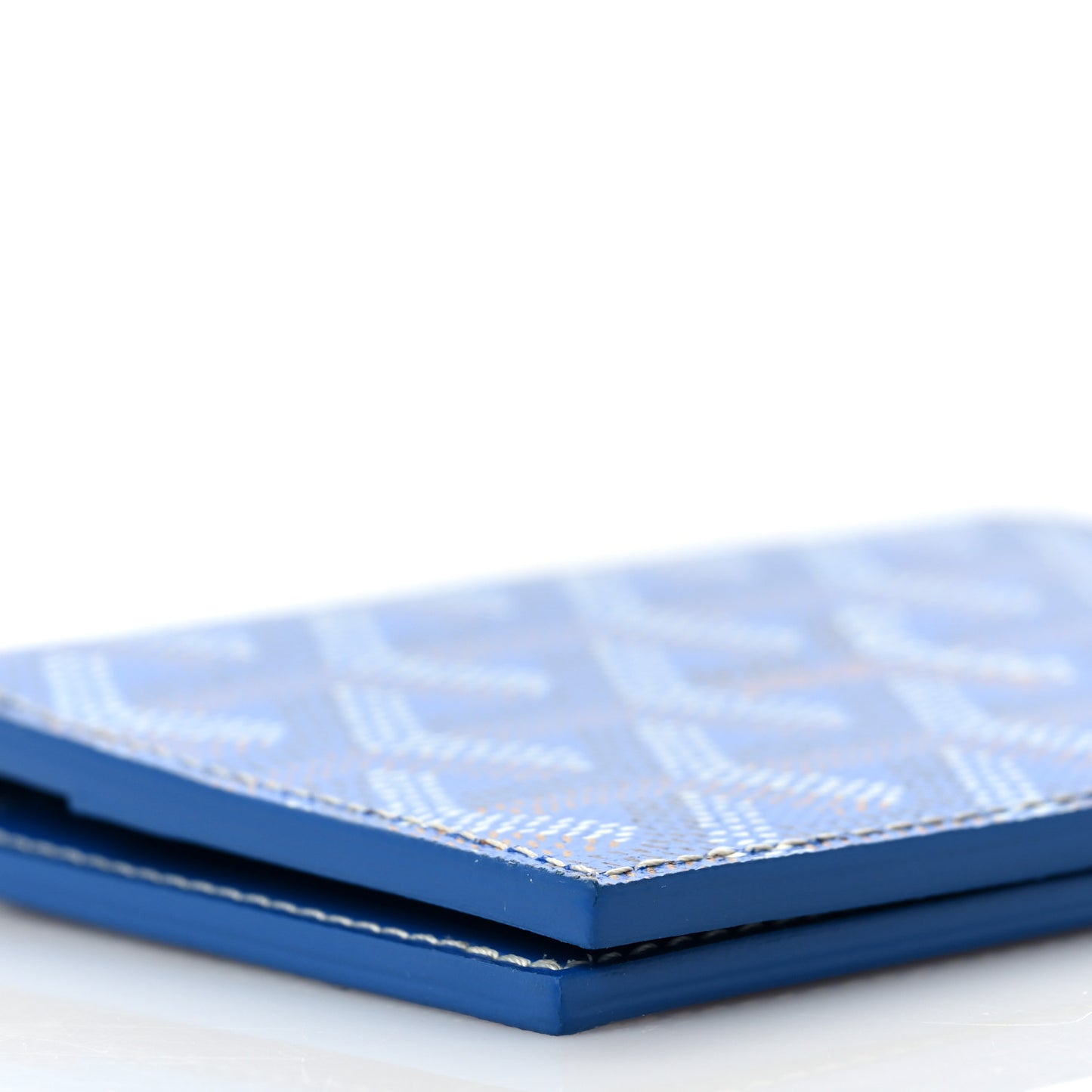 Goyardine Saint Marc Folding Card Case Sky Blue
