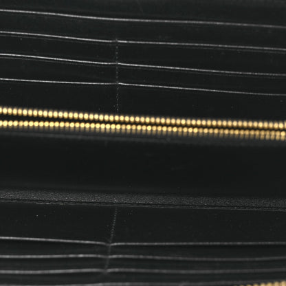 Prada Vitello Move Bi-Color Zip Around Wallet Black 5 of 11