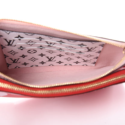 Louis Vuitton Monogram Giant Double Zip Pochette Rouge 6 of 7